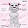 Gooyo GY-838-17/27 Virtual Animal Talking Tom Cat Toy for Kids | Best Musical Toy with More Features | Best Gift for Kids with Songs and Stories | White | 3xAA Battery (Not Included)
