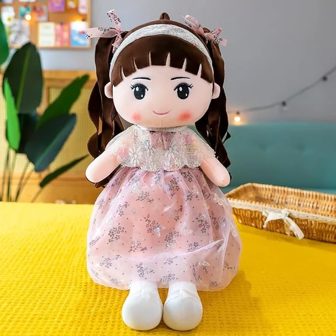 Soft Cute Bella Doll 50cm - Polyfill Washable Cuddly Soft Plush Toy - Helps to Learn Role Play - 100% Safe for Kids