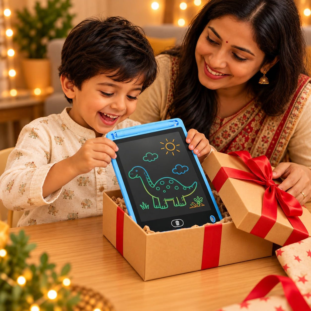Toy Imagine LCD Writing Tablet for Kids Electronic Magic Slate Drawing Doodle Rough Digital Pad with Pen Graphic Tab Smart Notepad (12")
