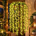 Artificial Leaf Curtain Lights LED Decorative Lights, 210 LED Warm White Fairy String Lights, 3x1m Remote Control with 5 Modes, Perfect Lights for Decoration Diwali, Birthday & Festive Decor