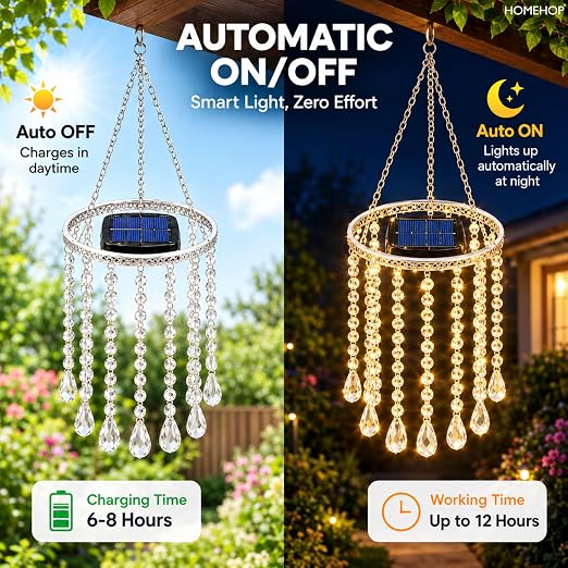 Solar Light Outdoor Home Garden Hanging Night Decorative LED Lamp
